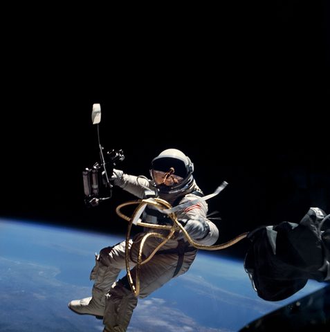 Edward White during Gemini 4 EVA