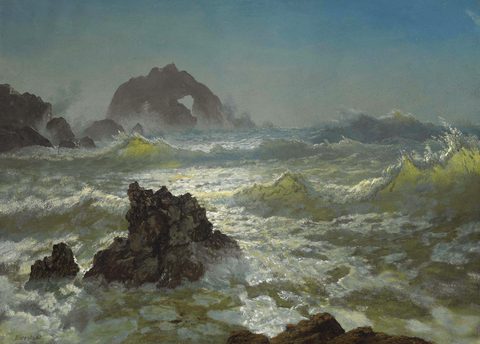Seal Rock, California by Albert Bierstadt, c. 1872–1887, framed print
