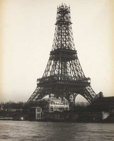Eiffel Tower, Second Stage by Hippolyte Blancard, 1887–1889, framed print