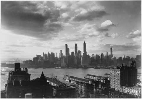 Financial District from the Bossert by Samuel H. Gottscho, 1933, framed print