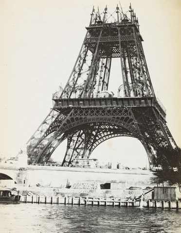 Eiffel Tower, First Platform, 1888, framed print