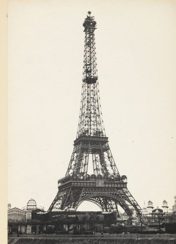 Eiffel Tower Nearing Completion, 1889, framed print