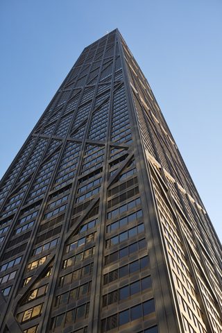 John Hancock Center by Chris Rycroft, 2022, framed print