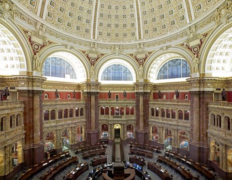 Main Reading Room, Library of Congress by Carol M. Highsmith, 2007, framed print