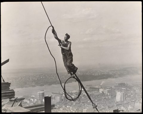 Icarus by Lewis Hine, 1930, framed print