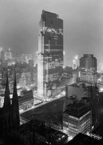 Rockefeller Center by Samuel Gottscho, 1933, framed print
