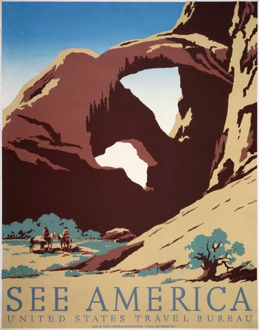 See America by WPA Federal Art Project, c. 1938, framed print