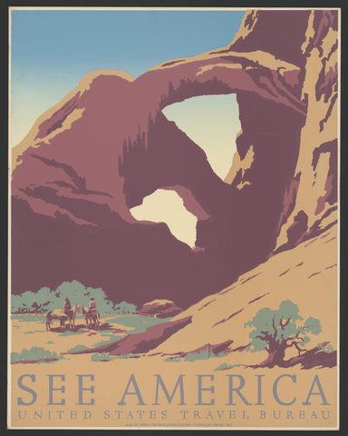 See America by Frank S. Nicholson, c. 1936–39, framed print