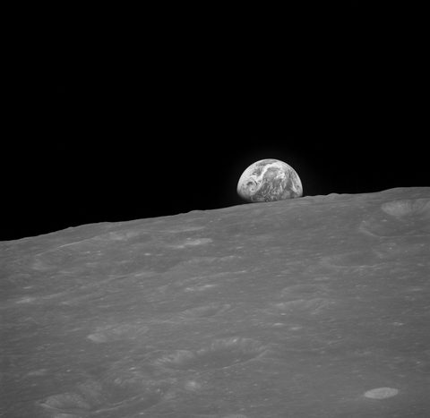 Earth from Apollo 8 by NASA / Apollo 8 crew, 1968, framed print