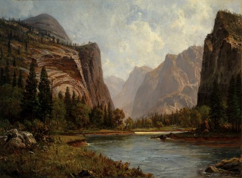 Gates of the Yosemite by Albert Bierstadt, 1882, framed print