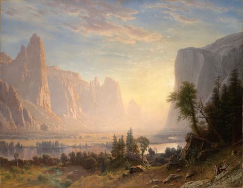 Valley of the Yosemite by Albert Bierstadt, 1868, framed print