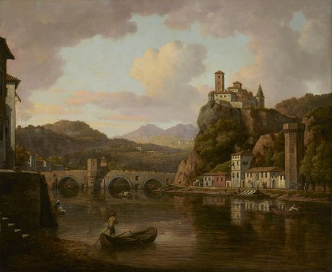 Castle on the Rhône River, France