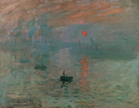 Impression, Sunrise by Claude Monet, 1872, framed print