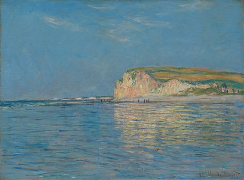 Low Tide at Pourville by Claude Monet, framed print