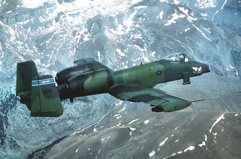 A-10 Thunderbolt by USAF / David Nolan, 1987, framed print