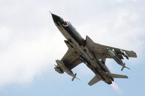 F-105 Thunderchief by USAF, 1981, framed print