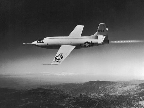 X-1 in flight