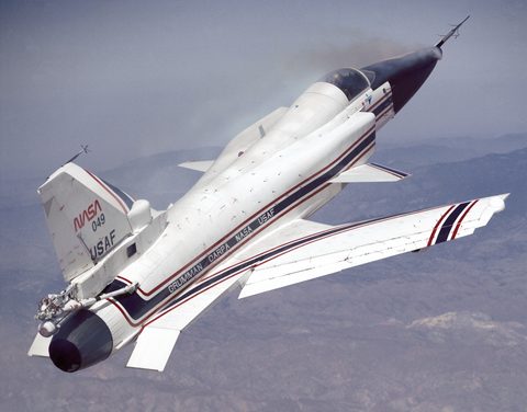 X-29 at high alpha by NASA / Rogers Smith, framed print