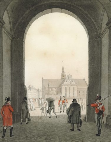 Holmens Church from the Palace Gate, Copenhagen