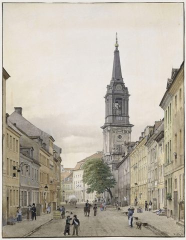 Klosterstraße with the Parochialkirche, Berlin