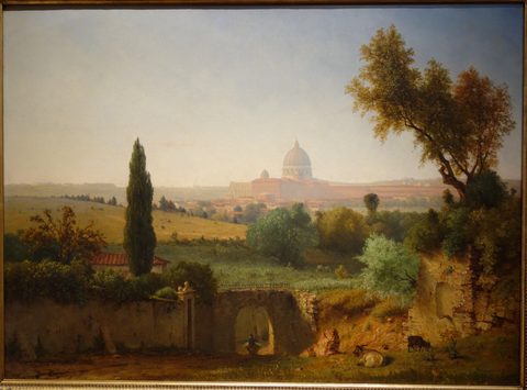 Saint Peter’s, Rome by George Inness, 1857, framed print