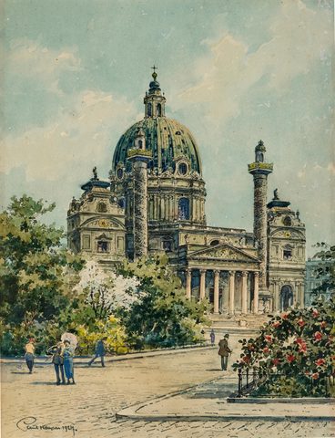 The Karlskirche, Vienna (1924)