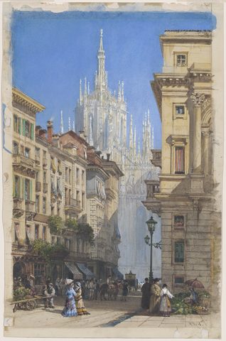 The Duomo in Milan from a Side Street