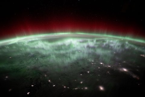 Aurora over Canada by NASA / Don Pettit, 2025, framed print