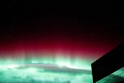 Aurora over the Gulf of St. Lawrence by NASA / Don Pettit, 2025, framed print