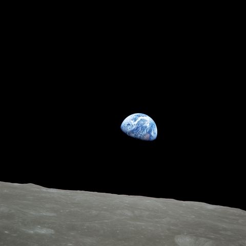 Earthrise by NASA / Bill Anders, framed print