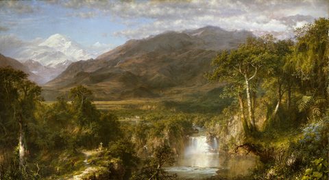 The Heart of the Andes by Frederic Edwin Church, 1859, framed print