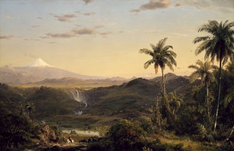 Cotopaxi by Frederic Edwin Church, 1855, framed print