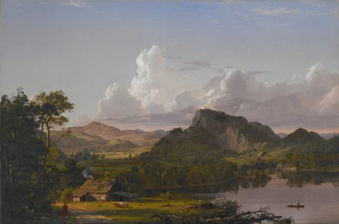 Home by the Lake by Frederic Edwin Church, 1852, framed print