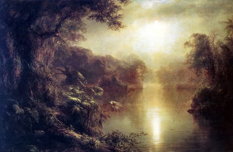 Morning in the Tropics by Frederic Edwin Church, 1877, framed print