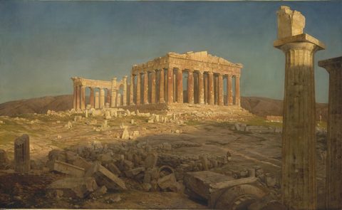 The Parthenon by Frederic Edwin Church, 1871, framed print