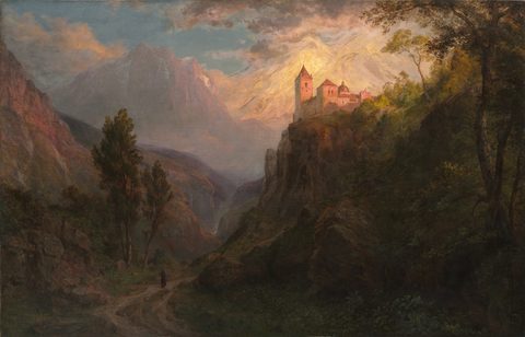 The Monastery of San Pedro (Our Lady of the Snows) by Frederic Edwin Church, 1873, framed print