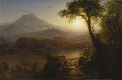 Tropical Scenery by Frederic Edwin Church, 1873, framed print