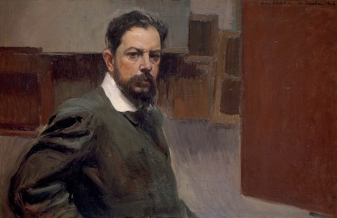 Self-Portrait (1904) by Joaquín Sorolla, 1904, framed print