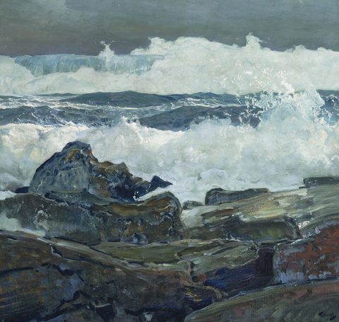 The Next Wave by Frederick Judd Waugh, 1921, framed print