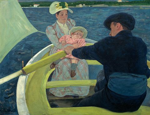 The Boating Party by Mary Cassatt, 1893, framed print