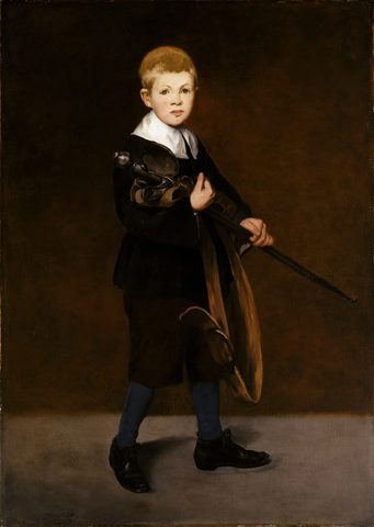 Boy Carrying a Sword by Édouard Manet, 1861, framed print