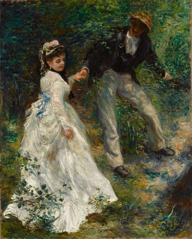 La Promenade by Pierre-Auguste Renoir, 1870, framed print