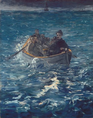 Rochefort's Escape by Édouard Manet, 1880, framed print