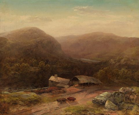 In the Housatonic Valley by Homer Dodge Martin, c. 1870s, framed print