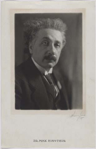 Albert Einstein by Harris & Ewing Studio, framed print