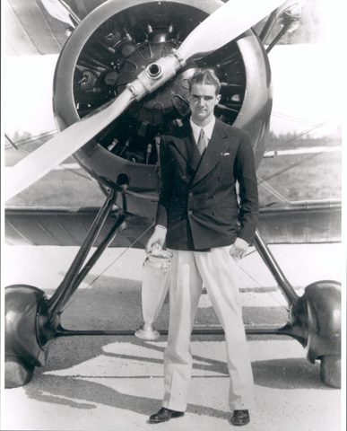 Miami biplane, 1934, framed print