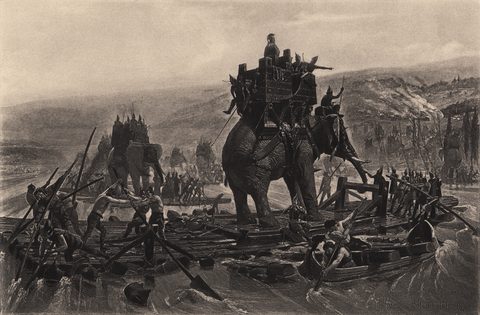 Hannibal Crossing the Rhône