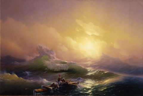 The Ninth Wave by Ivan Aivazovsky, framed print