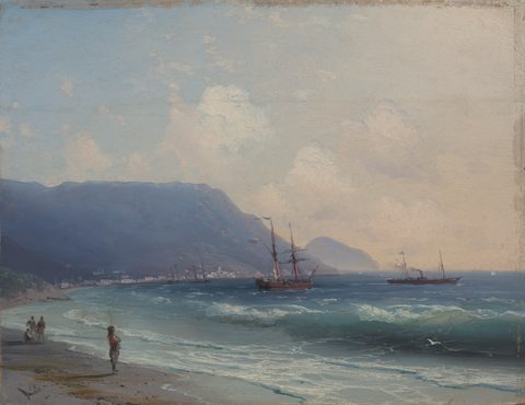 Open Sea by Ivan Aivazovsky, 1898, framed print