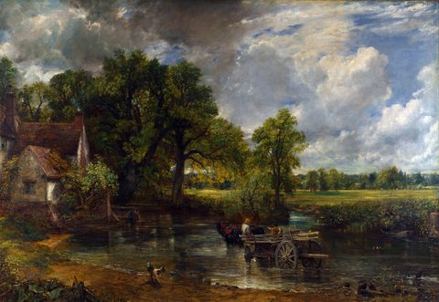 The Hay Wain by John Constable, 1821, framed print